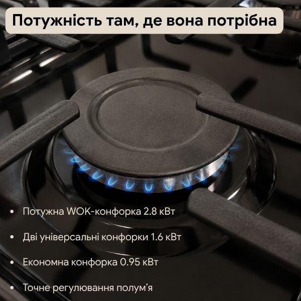 Фото - Плита газова Borgio GET 640 GB GBBLT